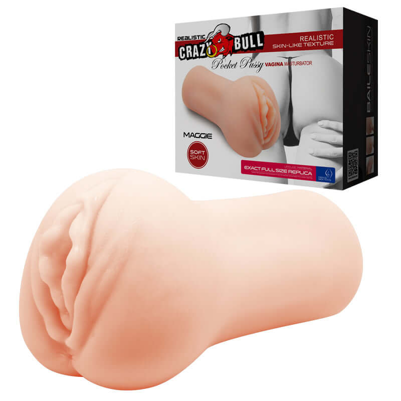 CRAZY BULL MAGGIE Vagina Stroker - Flesh Vagina Stroker